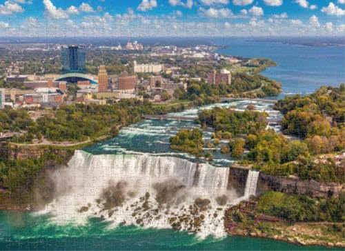 500-teiliges Puzzle für Erwachsene, Niagarafälle, American Falls, Puzzles für Jugendliche und Kinder, um ihr Gehirn zu trainieren, Holzpuzzle von Dsawqezh