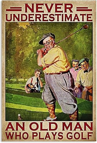 Erwachsene Puzzle 1000 Teile Holz Erwachsene Kinder Puzzles Old Man Golf Never Underestimate Jigsaw For Active Thinking Party Entertainment Perfect For Family Or Dat von Dsawqezh