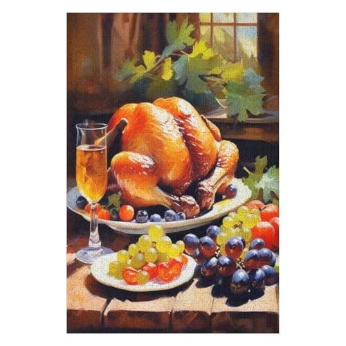 Modernes Kunst-Puzzle – niedliches Hasen-Poster, Hasen-Osterei-Puzzle für Erwachsene, 1000 Teile, Herausforderungspuzzle, Lernspiele, perfektes Familien-Freizeitgeschenk und Geschenke, lustige Puzzles von Dsawqezh