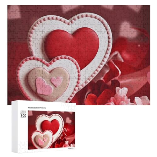 Puzzle, 1000 Teile, für Erwachsene, Happy Valentine'S Day, Bilderpuzzle, individuelle Puzzles aus Fotos, Urlaub, einzigartige Geschenke für Wandkunst, Herausforderungspuzzles, Lernspiele, von Dsawqezh