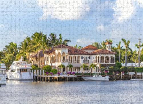 Puzzle für Erwachsene, 1000 Teile, Sonnenuntergang bei Fort Marina, Luxus-Puzzles für Jugendliche und Kinder, um ihr Gehirn zu trainieren, Holzpuzzle von Dsawqezh