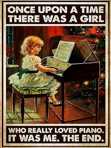 Puzzle für Erwachsene, 500 Teile, "Here Was A Girl Who Really Loved Piano Difficult Puzzle Decompressing Intellectual Puzzles Gift For Easter Hallowen Christmas Birthday von Dsawqezh