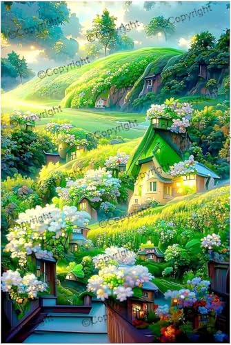 Puzzle für Erwachsene 1000 Teile Treendy Green Wonderland Holzpuzzle, Puzzles für Erwachsene, jedes Stück ist einzigartig, perfektes Familien-Freizeitgeschenk & Geschenke - Puzzles Sammlerstücke von Dsawqezh