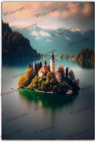 Puzzle für Erwachsene 300 Teile Kleine Insel Architektur Holzpuzzle, Puzzles für Erwachsene, jedes Stück ist einzigartig, perfektes Familien-Freizeitgeschenk & Geschenke - Puzzles Sammlerstücke von Dsawqezh