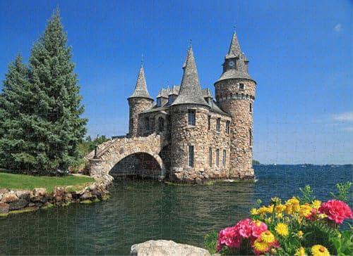 Puzzle für Erwachsene Puzzle 1000 Teile The Power House Boldt Castle Thousand Islands Herausfordernde Geschenke für Puzzle-Liebhaber, Genießen Sie glückliche Zeit mit Freunden, Zimmer Wanddekoration von Dsawqezh