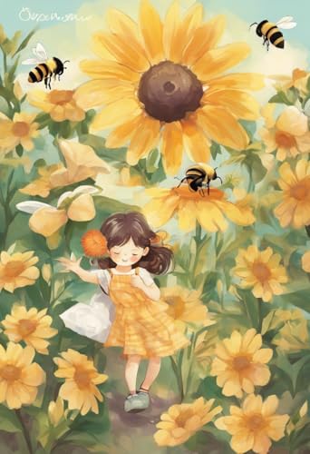 Puzzle für Erwachsene You Are My Sunshine Bees Herausforderndes Puzzle Perfekt für Spielabende Puzzles 1000 Teile und höher Puzzle-Spiel für Familie Eltern-Kind-Feiertags-Puzzles für pädagogisches von Dsawqezh