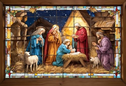 Puzzle für Erwachsene und Kinder, Adventskalender, Weihnachtskrippe, Holzpuzzles für Erwachsene, 500 Teile, einzigartige Geschenke für Wandkunst, Herausforderungspuzzles, Lernspiele, Familienpuzzles von Dsawqezh