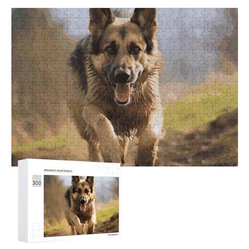 Puzzle mit 1000 Teilen, Motiv: Deutscher Schäferhund, Bilderpuzzle, individuelle Puzzles aus Fotos, Puzzles für Erwachsene, perfektes Familien-Freizeitgeschenk und Geschenke – Puzzles Sammlerstücke von Dsawqezh