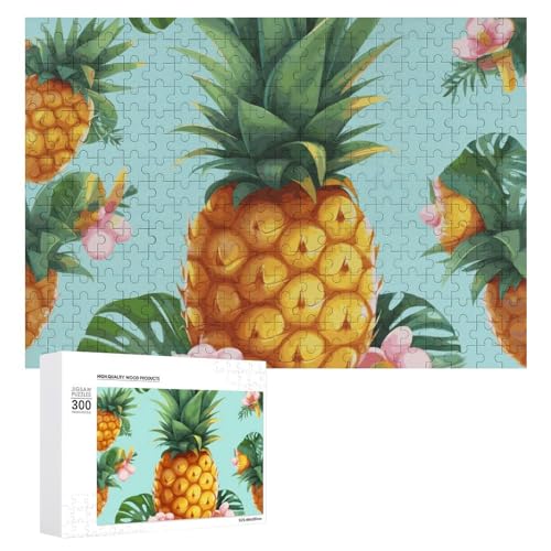 Puzzle mit tropischen Ananas, 500 Teile, individuelles Puzzle aus Fotos, Puzzles für Erwachsene, perfektes Familien-Freizeitgeschenk und Geschenke – Puzzles zum Tag des Tages von Dsawqezh