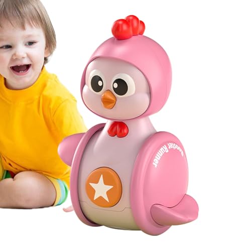 Dtaigou 0-2 Jahre Wackelspielzeug,Hühnerwackelspielzeug für Kinder - Ausdrückspielzeug für Kinder - Cartoon Early Crawling Comfort Lernspielzeug für Kinder, Kinder, Mädchen von Dtaigou