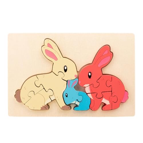 Dtaigou 3D-Puzzles für Kinder,3D-Cartoon-Puzzles für Kinder | 3D-Puzzles Lernpuzzles aus Holz,Tierpuzzles, Lernspielzeug für Zuhause, Reisen, und Mädchen von Dtaigou