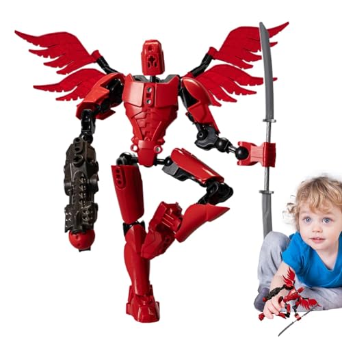 Dtaigou Actionfiguren,Actionfiguren-Ornament,Spielfiguren-Spielsets Mehrgelenkiger mobiler Roboter - bewegliche bewegliche Ornamente, Sammlermodell für Sammlung und Dekoration von Dtaigou