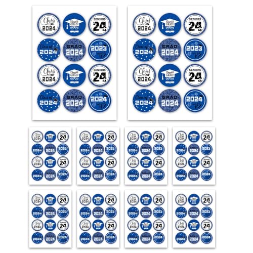 Dtaigou College-Abschlussaufkleber 2024, Abschlussaufkleber für Umschläge | Dekorationen für die Abschlussfeier 2024 | Siegeletiketten für Partygeschenke für Absolventen, 2024-Aufkleber für von Dtaigou