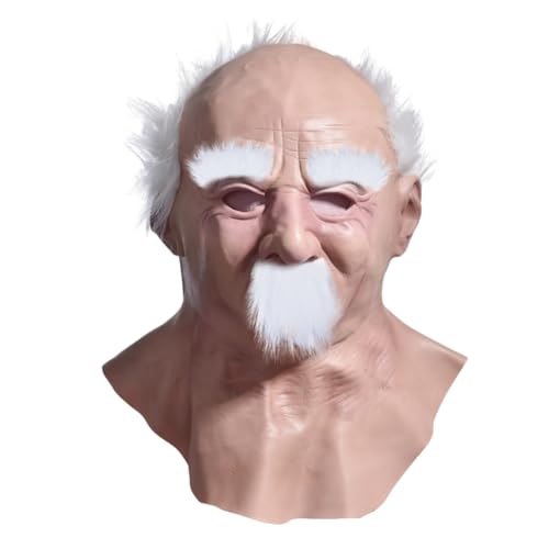 Dtaigou Cosplay Gesichtsbedeckung - Maske zur Verkleidung als alter Mann | Unisex Kostümzubehör für Erwachsene Halloween Bühnenaufführungen Feste Dtaigou Cosplay Gesichtsbedeckung - Maske zur Verkleidung als alter Mann | Unisex Kostümzubehör für Erwachsene Halloween Bühnenaufführungen Feste von Dtaigou