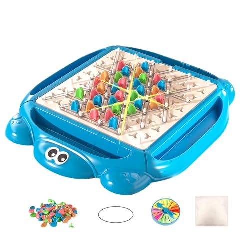 Dtaigou Family Triangle Brettspiel, Triangle Peg Game Chain | Interaktives Peg-Chain-Schach-Desktop-Puzzle-Brettspiel für Kinder, Erwachsene, Familienfeier, pädagogische klassische Strategie-Brettspi von Dtaigou