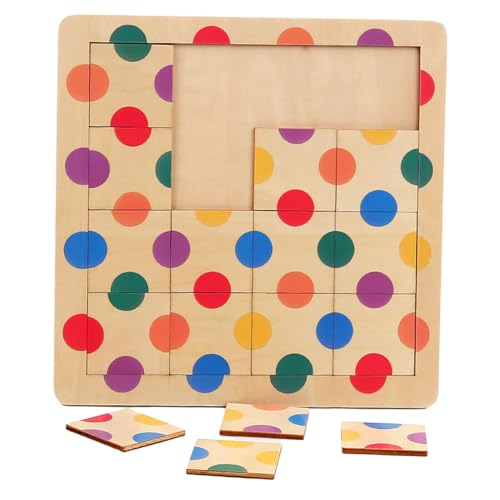 Dtaigou Formpuzzle für Kleinkinder, Farbpuzzlebrett - Holzform-passendes sensorisches Puzzlebrett,Pädagogische Vorschul-Lernspielzeuge, Erkennungssortierpuzzle für Kinder und Kleinkinder von Dtaigou