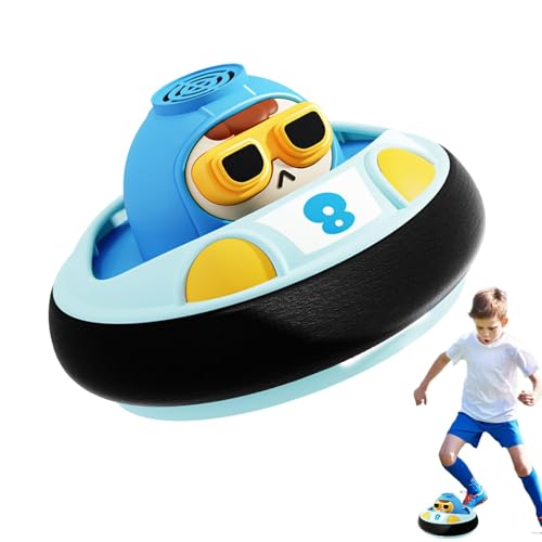 Dtaigou Fußballspielzeug,Autoscooter für Kinder - Cartoon-Figur, schwebender Fußball mit Musik und Licht,Interaktives Rennfahrzeugspielzeug für Kleinkinder, Indoor-Fußball-Autoscooter-Spiel für Kinder von Dtaigou