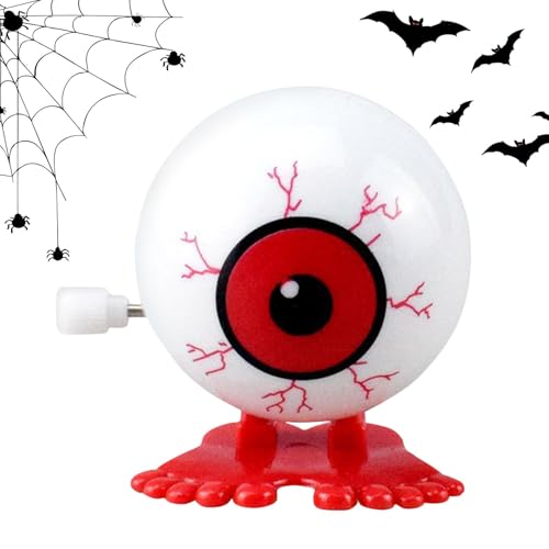 Dtaigou Halloween-Aufziehspielzeug,Halloween-Aufziehspielzeug für Kinder | Springender gehender Uhrwerk-Augapfel | Kleine Neuheitsspielzeuge, Halloween-Leckereien-Preise, Desktop-Dekoration, von Dtaigou