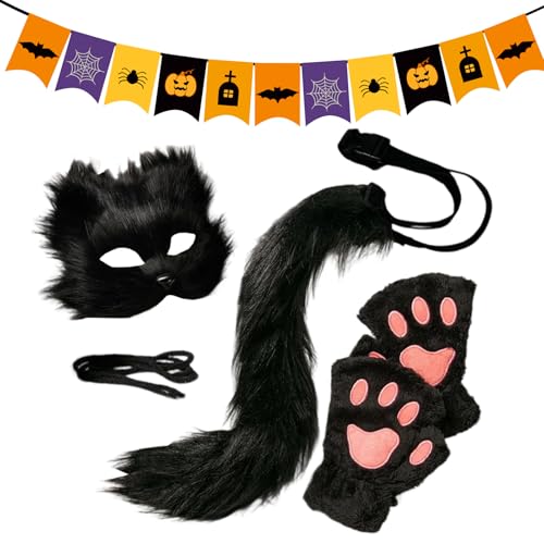 Dtaigou Halloween Maske für Erwachsene | Katzengesichtsmaske als Tierkostüm für Feste und Partys | Cosplay Kostüm, Halloween Zubehör, Foto Requisiten für Damen und Herren, Party Maskerade Dtaigou Halloween Maske für Erwachsene | Katzengesichtsmaske als Tierkostüm für Feste und Partys | Cosplay Kostüm, Halloween Zubehör, Foto Requisiten für Damen und Herren, Party Maskerade von Dtaigou
