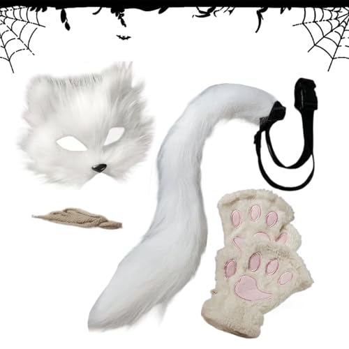 Dtaigou Halloween Tier Gesichtsmaske | Katzengesichtsmaske als Tierkostüm für Feste und Partys | Karneval Kostüm Zubehör Unisex Party Bühnenauftritt Dtaigou Halloween Tier Gesichtsmaske | Katzengesichtsmaske als Tierkostüm für Feste und Partys | Karneval Kostüm Zubehör Unisex Party Bühnenauftritt von Dtaigou