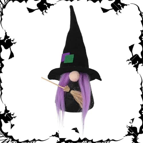 Dtaigou Halloween e Plüsch,Halloween Gesichtslose Puppe - Hexe gesichtslose Puppe Ornamente Fledermaus Puppe - Halloween-, Puppe für Kinder, Wohnzimmer, Arbeitszimmer, Zuhause, Freunde von Dtaigou