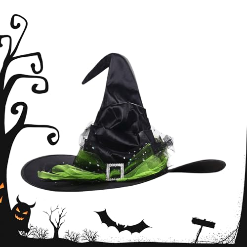 Dtaigou Hexenhüte Für Halloween,Damen Hexenhut Halloween | Neuartige Accessoires Für Cosplay Karneval Maskerade Indoor Garten Dekoration Erwachsene Vorbau Dtaigou Hexenhüte Für Halloween,Damen Hexenhut Halloween | Neuartige Accessoires Für Cosplay Karneval Maskerade Indoor Garten Dekoration Erwachsene Vorbau von Dtaigou