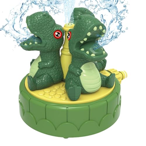 Dtaigou Kinder Dinosaurier Sprinkler, Dinosaurier Sprinkler, Rotatierbare Wasserspray -Spielzeug im Freien, Outdoor Play Water Sprinkler Spielzeug für Kinder und Erwachsene Pool und Bad von Dtaigou