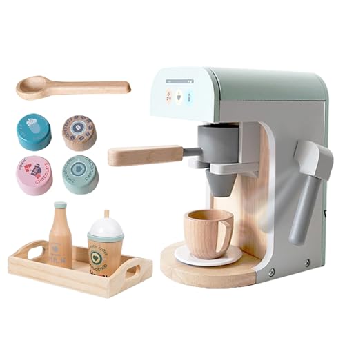 Dtaigou Kinder Spielzeug Kaffeeautomat Set | Holz Spielküche Kaffeemaschine Spielzeug - Kreatives Lernspielzeug Für Kleinkinder Mädchen Kindergarten Vorschule | Für Kleinkinder Mädchen Dtaigou Kinder Spielzeug Kaffeeautomat Set | Holz Spielküche Kaffeemaschine Spielzeug - Kreatives Lernspielzeug Für Kleinkinder Mädchen Kindergarten Vorschule | Für Kleinkinder Mädchen von Dtaigou