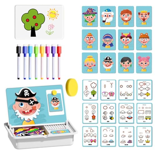 Dtaigou Magnetisches Puzzle | Lernspielzeug Puzzle Zeichenbrett | Mint Lernspiel für Kinder von 3-6 Jahren für Vorschule, Schule, Klassenzimmer und Reisen | für Mädchen und als Geburtstagsgeschenk Dtaigou Magnetisches Puzzle | Lernspielzeug Puzzle Zeichenbrett | Mint Lernspiel für Kinder von 3-6 Jahren für Vorschule, Schule, Klassenzimmer und Reisen | für Mädchen und als Geburtstagsgeschenk von Dtaigou