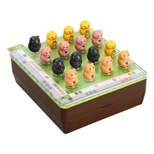 Dtaigou Magnetisches Schachspiel für Kinder, magnetisches Tischspiel - Unterhaltsames, herausforderndes Strategie-Logik-Trainingsspiel,Puzzle-Aktivität zur kindlichen Entwicklung für Feiertage, von Dtaigou