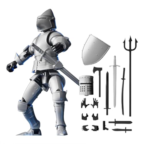 Dtaigou Mittelalterlicher Ritter 13 Figur, mittelalterliche Actionfiguren, 13 mittelalterlicher Ritter Actionfiguren-Set, für den Schreibtisch-Ausstellungsbereich von Dtaigou