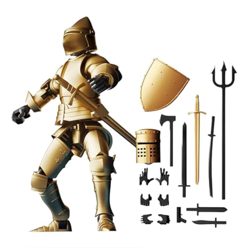 Dtaigou Mittelalterlicher Ritter 13 Figur, mittelalterliche Actionfiguren, 13 mittelalterlicher Ritter Actionfiguren-Set, für den Schreibtisch-Ausstellungsbereich von Dtaigou