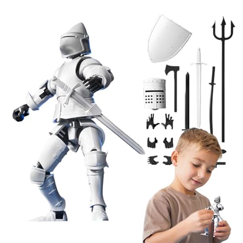 Dtaigou Mittelalterlicher Ritter 13 Figur, mittelalterliche Actionfiguren, 13 mittelalterlicher Ritter Actionfiguren-Set, für den Schreibtisch-Ausstellungsbereich von Dtaigou