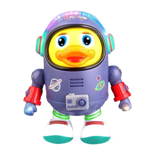 Dtaigou Niedliche Space Duck Singing Walking Dancing Toys, Electric Musical Dancing Duck Robot Toy, wackelndes Roboter mit Lichtern und Klängen für Kinder 3+ Dtaigou Niedliche Space Duck Singing Walking Dancing Toys, Electric Musical Dancing Duck Robot Toy, wackelndes Roboter mit Lichtern und Klängen für Kinder 3+ von Dtaigou