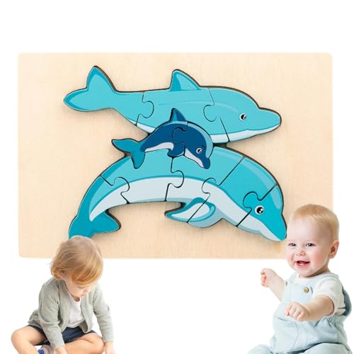 Dtaigou Pädagogische 3D-Cartoon-Rätsel für Kinder,3D-Cartoon-Rätsel - 3D-Puzzles Lernpuzzles aus Holz,Lernrätsel für und Mädchen, Heimreisen, Kultivierung, Kreativität, logisches Denken von Dtaigou