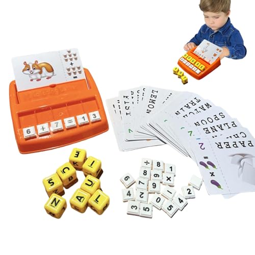 Dtaigou Passende Buchstabenspiele für Kinder, Passende Buchstabenspiele - Arithmetik-Lernspielzeug für Kleinkinder,Frühes Lernspiel, Kartenspielzeug, passendes Buchstabenspielzeug für Weihnachten, von Dtaigou