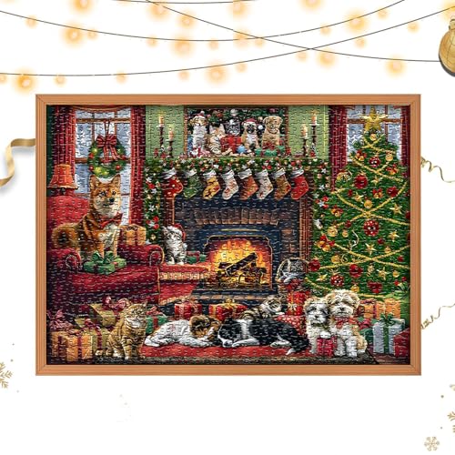 Dtaigou Puzzle Adventskalender 2024,Adventskalender 2024 Weihnachten Puzzles Erwachsene,24 Tage Weihnachts-Countdown-Kalender Puzzle - 2024 Weihnachten 1000X Puzzles Countdown Adventskalender für von Dtaigou