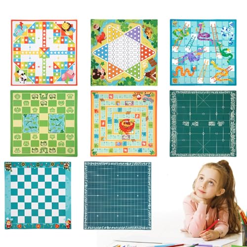 Dtaigou Schachspiel für Kleinkinder, einzigartiges Reiseschachspiel | Mathe-Lernwürfel-Brettspiel - Snakes & Ladders Chinese Checkers Multifunktional für Weihnachten von Dtaigou