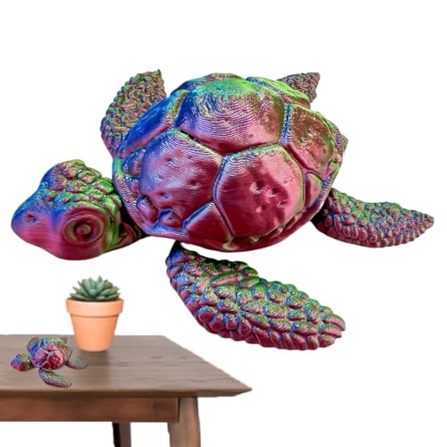 Dtaigou Schildkröten Fidget Spielzeug,Flexibel 3D Gedruckte Meeresschildkröte Statue Für Tischdekoration | Kompakte Tierfigur Interaktive Deko Jugendliche Erwachsene Dtaigou Schildkröten Fidget Spielzeug,Flexibel 3D Gedruckte Meeresschildkröte Statue Für Tischdekoration | Kompakte Tierfigur Interaktive Deko Jugendliche Erwachsene von Dtaigou