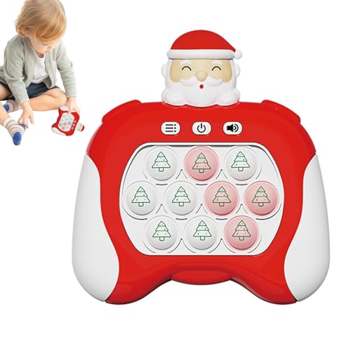 Dtaigou Schnelles Schiebespiel, Weihnachts-Pop-Spielzeug,Handheld-Blasenspiel Christmas Fidget - Multifunktionales Stressabbau-Pop-Puzzlespiel, umweltfreundliches elektronisches Fidget-Pop-Spielzeug von Dtaigou