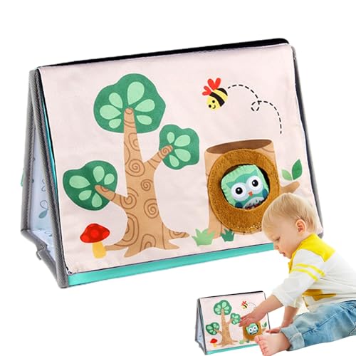 Dtaigou Sinnesbücher für Babys, Knisterbuch für Babys | Sinnesbücher Babys Weiches Buch Stoffbuch - Früherziehungsspielzeug, Knisterbuch für Babys, pädagogische Stoffbücher für Kleinkinder im Alter von Dtaigou