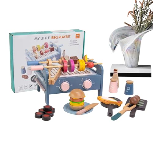 Dtaigou Spielgrill Für Kinder - Interaktives BBQ Spielset Für Kinder - Lernspielzeug Für Reisen Schule Förderung Hand-Auge-Koordination Mädchen Kleinkinder Alter 1-3 Dtaigou Spielgrill Für Kinder - Interaktives BBQ Spielset Für Kinder - Lernspielzeug Für Reisen Schule Förderung Hand-Auge-Koordination Mädchen Kleinkinder Alter 1-3 von Dtaigou