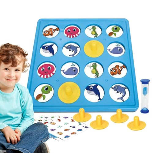 Dtaigou Strategie-Matching-Spiel, Flipping-Schach-Strategiespiel - Zwei-Spieler-Muster-Flip-Schach | Flip-Kartenspiel, Spielbrett, pädagogisches Familienbrettspielspielzeug für Kinder und Erwachsene von Dtaigou