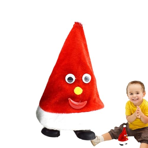 Dtaigou Tanzender Weihnachtsbaum, tanzende Weihnachtsmütze | Tanzendes Weihnachtsbaum-Plüschtier,Interaktiver, schaukelnder, animierter Weihnachtsbaumhut für den Kindergeburtstag von Kleinkindern von Dtaigou