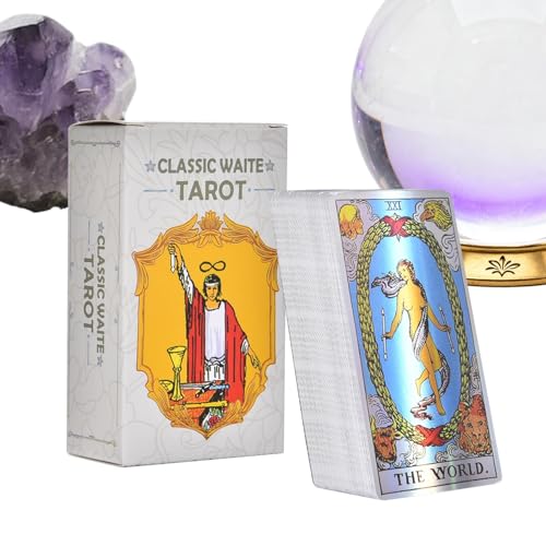 Dtaigou Tarotkarten | 78 Blatt Wahrsagekarten - Orakel Spielzeug für Männer Familie Jugend Reise Bar Party Heimrituale Soziale Events Dtaigou Tarotkarten | 78 Blatt Wahrsagekarten - Orakel Spielzeug für Männer Familie Jugend Reise Bar Party Heimrituale Soziale Events von Dtaigou