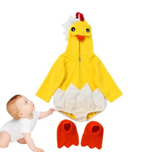 Dtaigou Tier -Outfit des es, Hühnchenkostüm für - Bequeme Tierdesign -Cosplays für,Cartoon Hühnerkostüm für Ostern, Urlaubsfeierlichkeiten, Fotoaktivitäten, Familienversammlungen von Dtaigou