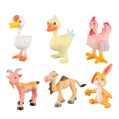 Dtaigou Tierfiguren-Set, Spielset mit realistischen Tieren,Kleine Bauernhoftierfiguren Spielzeug-Spielset für Mädchen | Pretend Farm Playset, pädagogisches Lernspielzeugset für , Mädchen, Kinder von Dtaigou