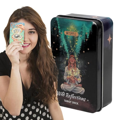 Dtaigou Wild Reflections Tarot, Tarotkarten für Erwachsene, Tarotkarten für Anfänger, Schicksals-Wahrsagerei, Wahrsagerei, Wild Reflections Tarot-Deck zur Unterhaltung von Dtaigou