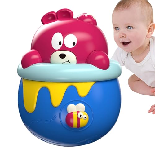 Dtaigou Wobbler Babyspielzeug, Wobbler Baby Spielzeug | Wackelnde sensorische Puppenwackerei mit Licht,Bildungsspiele Lernen Erleuchtung beruhigende Puppe für Schlafzimmer von Dtaigou