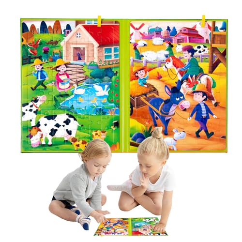 Magnetisches passendes Puzzle, magnetische Puzzles für Kinder | Reise-Aktivitätsspielzeug - Reise-Puzzlespiele, spannendes Tierpuzzle für unterhaltsame Bildung, kreatives Vorschul-Lernspielzeug für Ju von Dtaigou